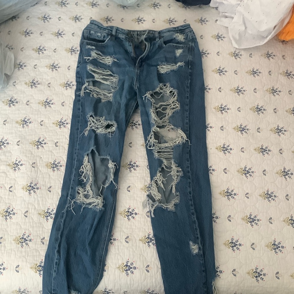 Blue mom jeans